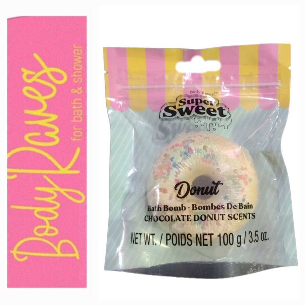 Body Raves Super Sweet Donut Bath Bomb